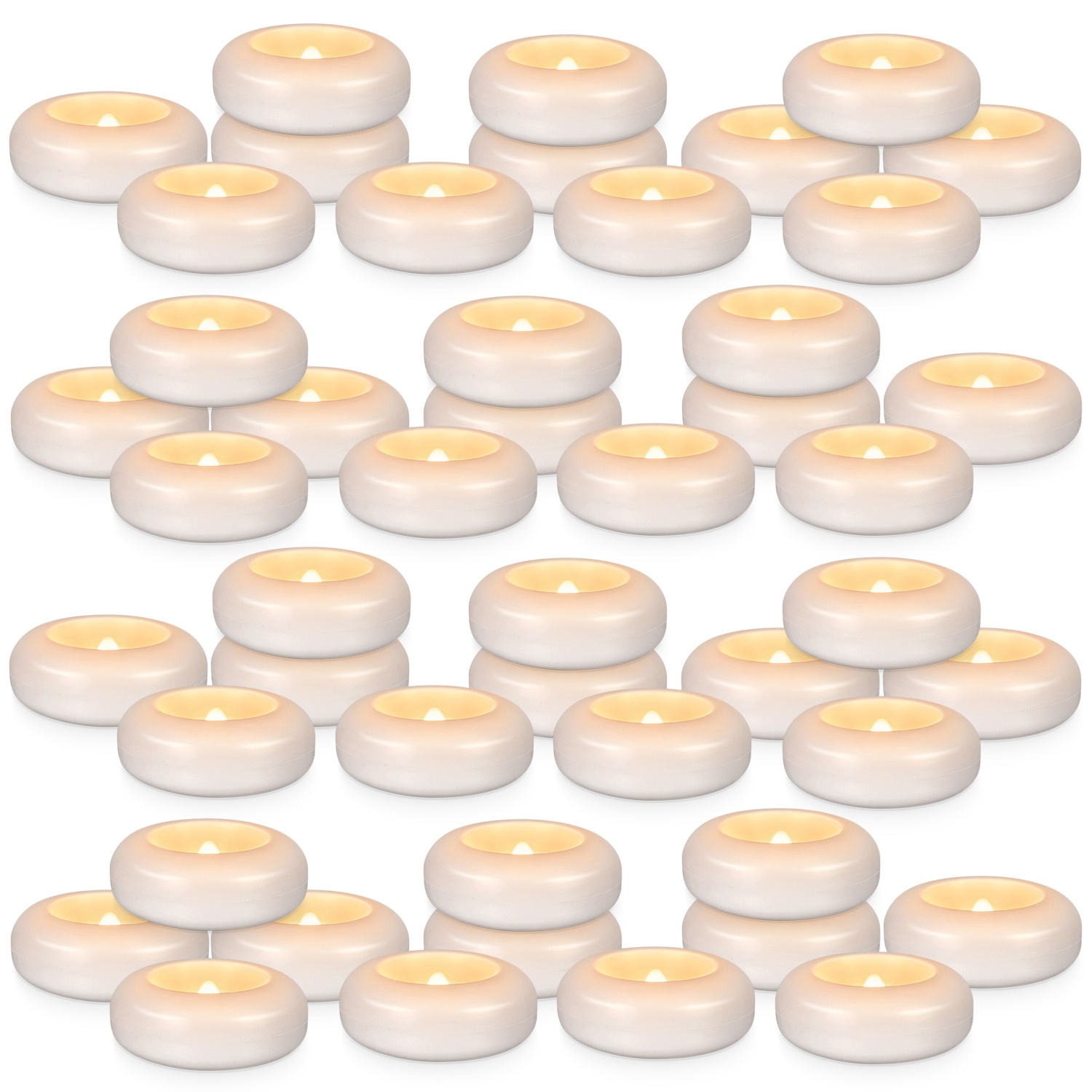 48 LED Floating Candles, 3-inc - Lighting Effect Home Decor avaliação e preço