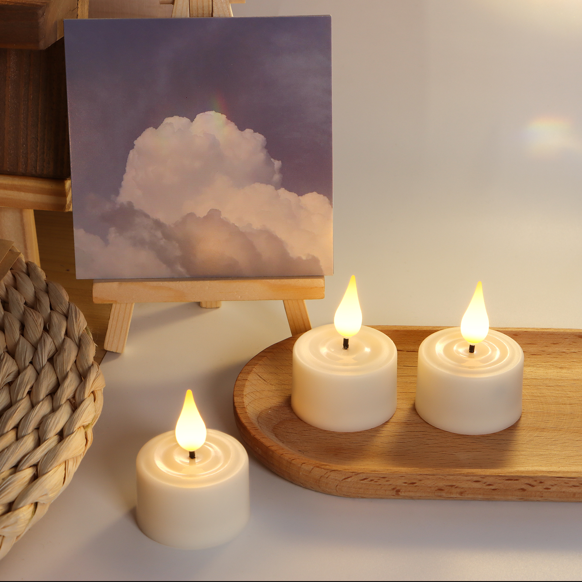 LED Candle Light Rechargeable  - Lighting Decor Living Room avaliação e preço