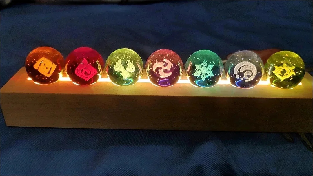 Game Genshin Impact Crystal Ba - Elements Lighting Decor avaliação e preço
