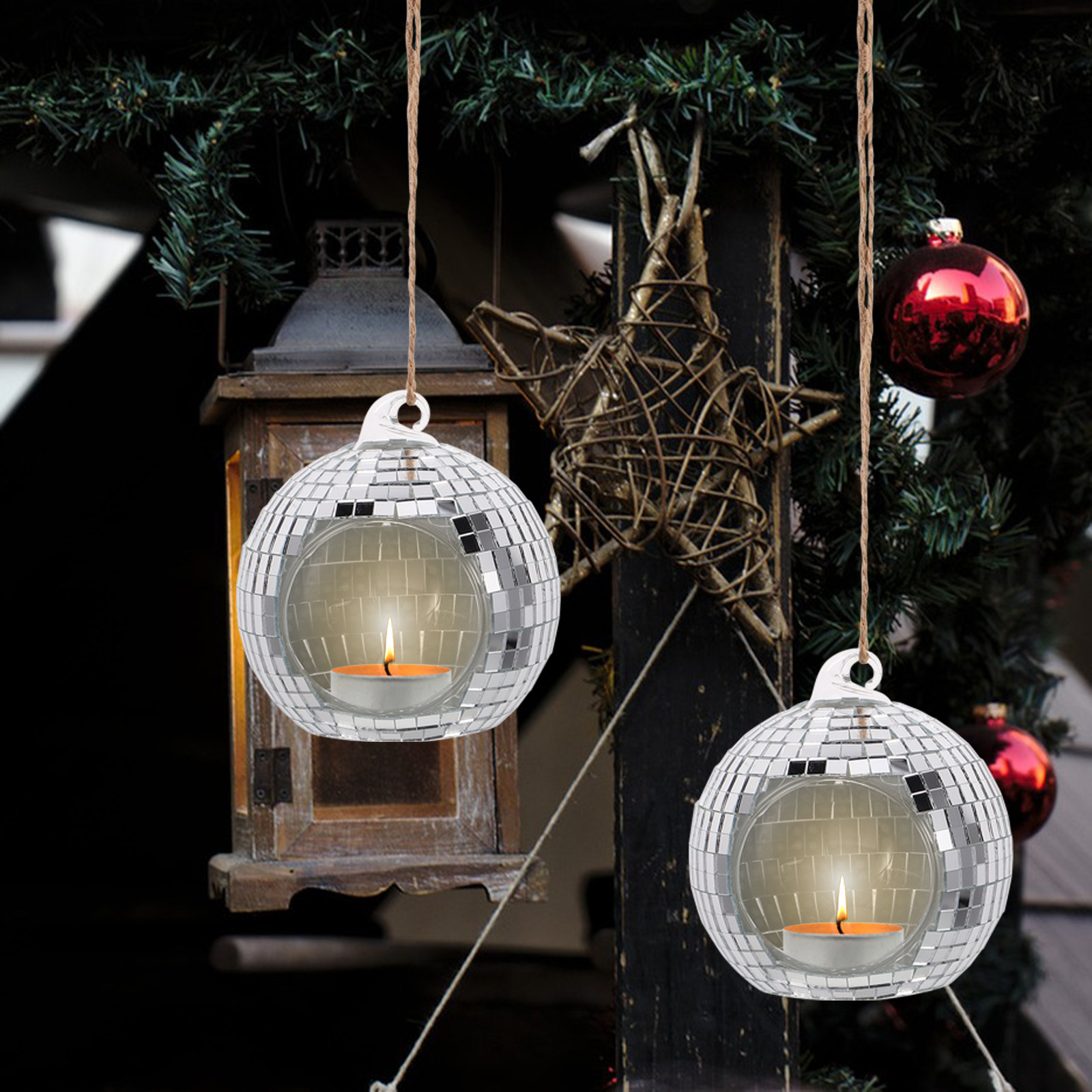 Hanging Glass Disco Ball Holde - Lighting Decor Living Room avaliação e preço