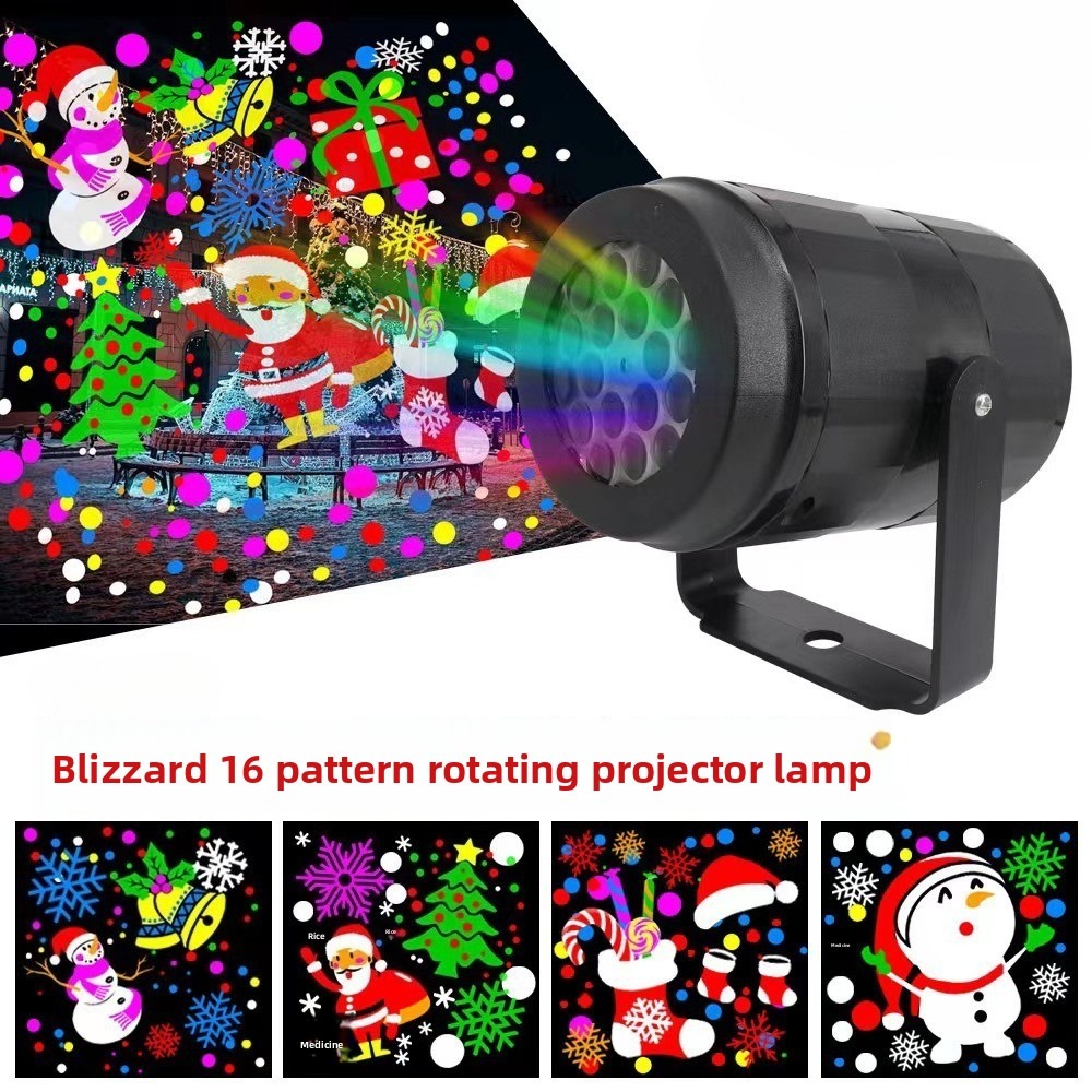 Rotating Christmas Snowflake P - Lighting Effect Home Decor avaliação e preço