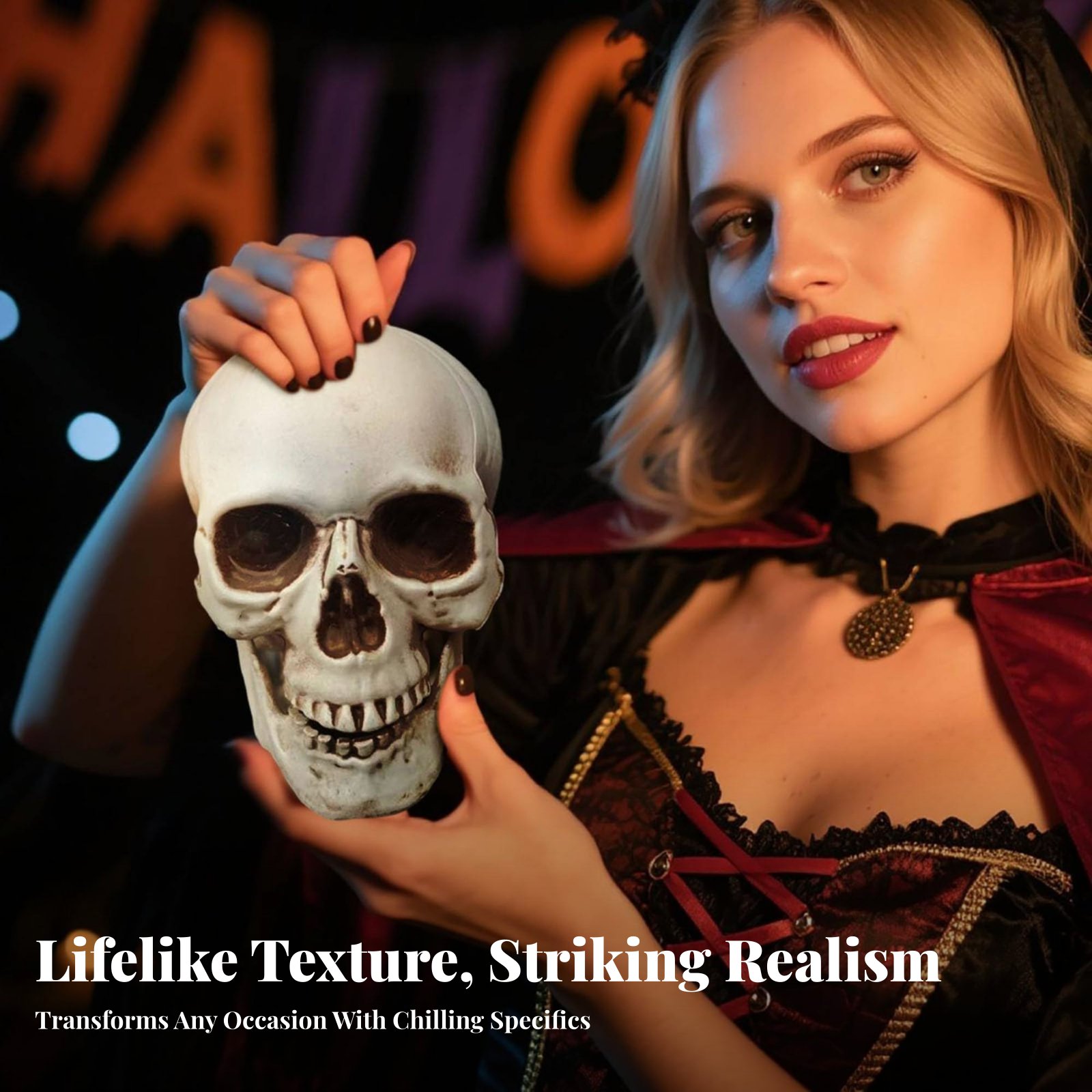 Realistic Skull Model Horror T - Lighting Decor avaliação e preço