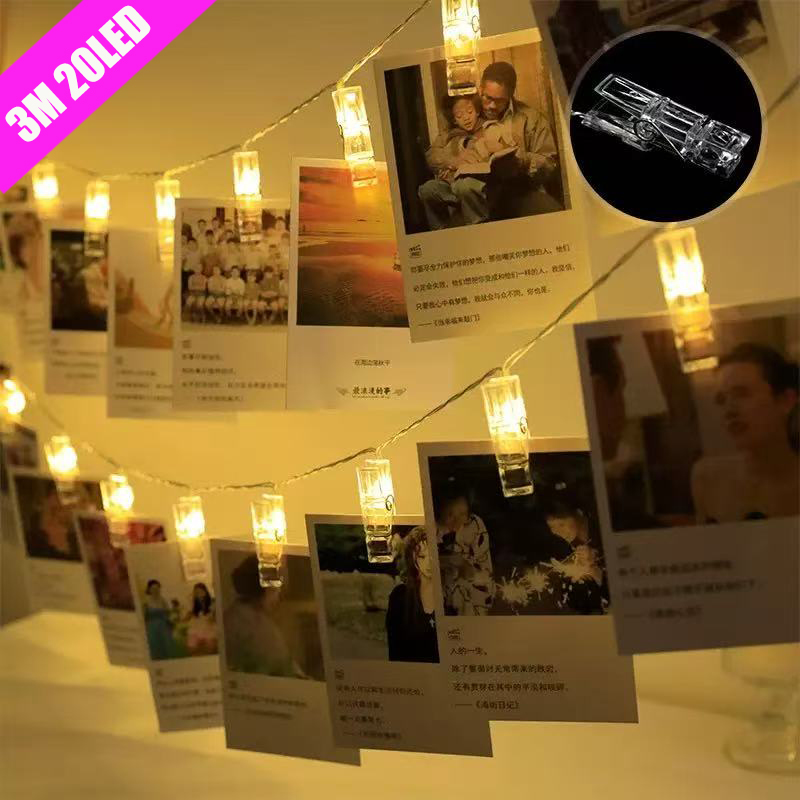3M LED String Fairy Lights Pho - Lighting Room Decor Photo avaliação e preço