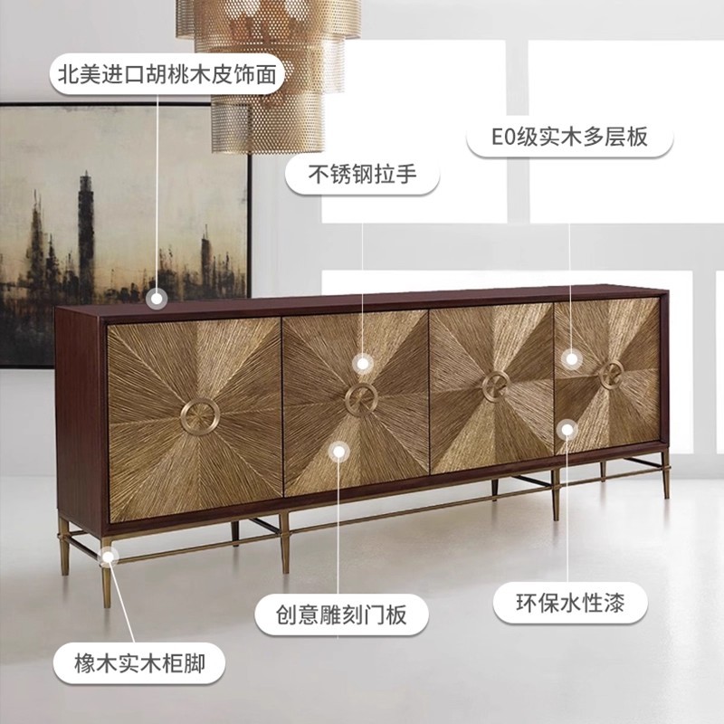 Italian light luxury sideboard - Lighting Decor avaliação e preço