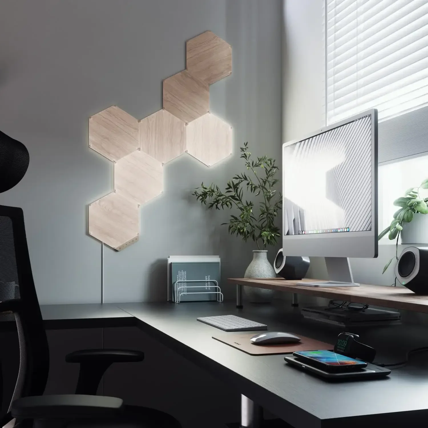 Elements Wood Look Smart Wall  - Elements Lighting Decor avaliação e preço