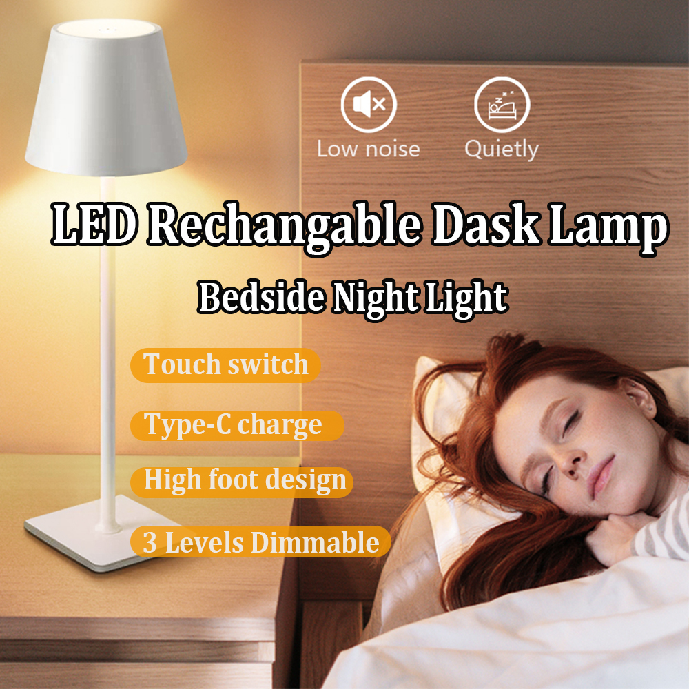 LED Rechargeable Desk Light Wi - Room Decor Lighting Lamp avaliação e preço