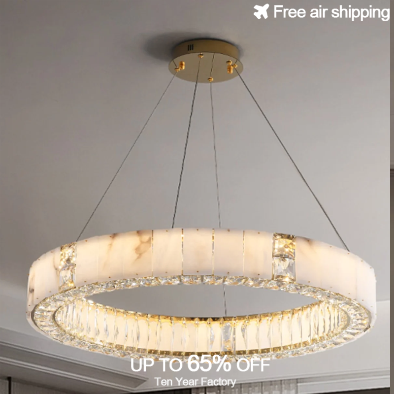 Gold Black Modern LED Chandeli - Elements Lighting Decor avaliação e preço