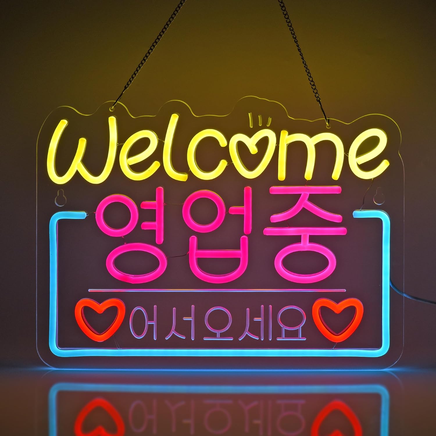 Korean Welcome on Sale Neon Si - Decor Lighting Sales avaliação e preço