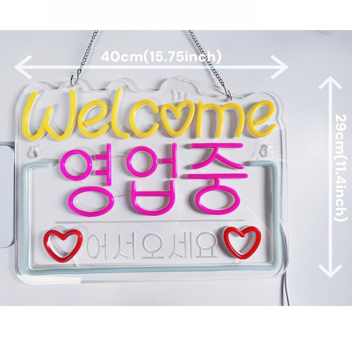 Korean Welcome on Sale Neon Si - Decor Lighting Sales avaliação e preço