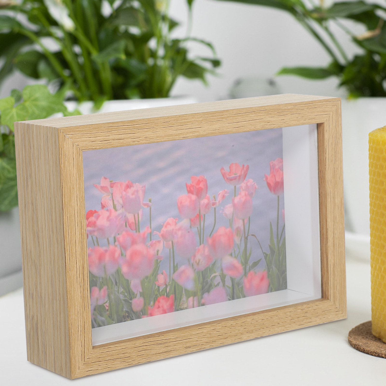 Tulip Night Photo Frame With W - Lighting Room Decor Photo avaliação e preço