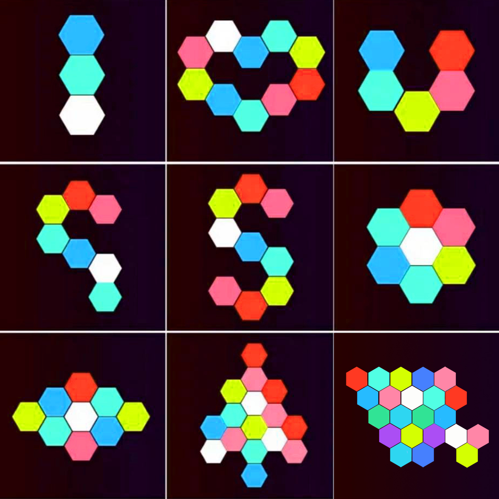 Remote control geometric hexag - Lighting Decor Living Room avaliação e preço